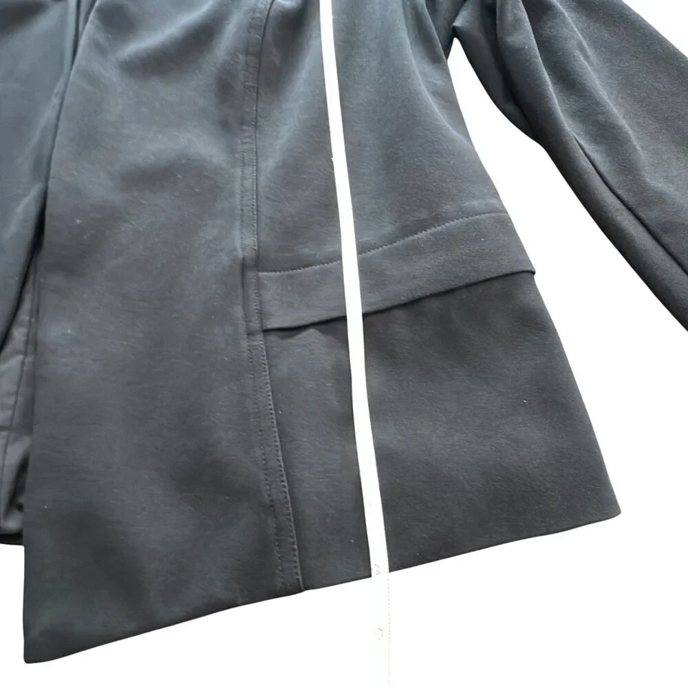Chico's Blazer Chico's Womens Size XL 3 Black Solid Long Sleeve Jacket